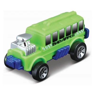 Автомобили Maisto Burnin Key Cars со клуч, 1:64 – Зелен автобус