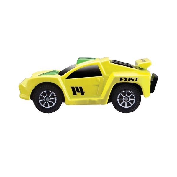 Мини возила Maisto Fresh Metal, 1:64 – Жолт тркачки автомобил бр. 14