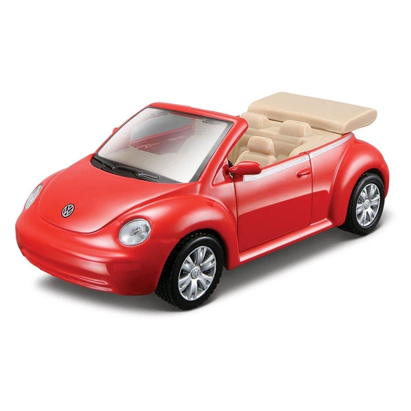 Автомобили на повлекување Maisto Power Racer, 12 см – Volkswagen New Beetle Cabriolet