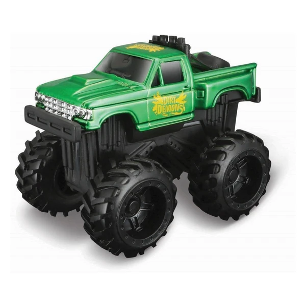 Теренски минивозила Maisto Dirt Demons, 10 см – Зелен пикап