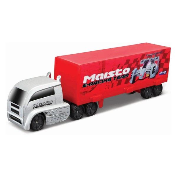 Камиони Maisto Fresh Metal, 1:64 – Сребрен камион со црвен товарен дел