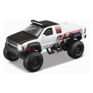 Теренски автомобили Maisto Off Road, 11 см – Бело-црн теренец