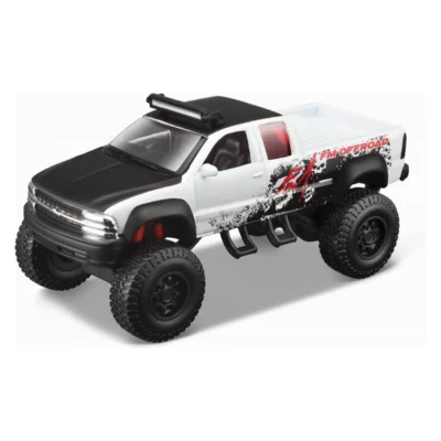 Теренски автомобили Maisto Off Road, 11 см – Бело-црн теренец