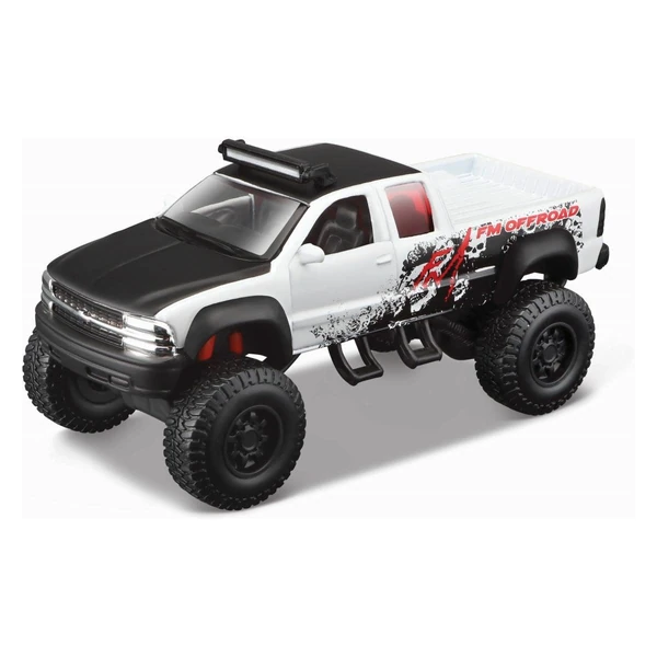 Теренски автомобили Maisto Off Road, 11 см – Бело-црн теренец