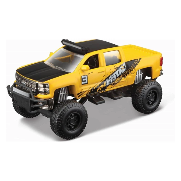 Теренски автомобили Maisto Off Road, 11 см – Жолт пикап