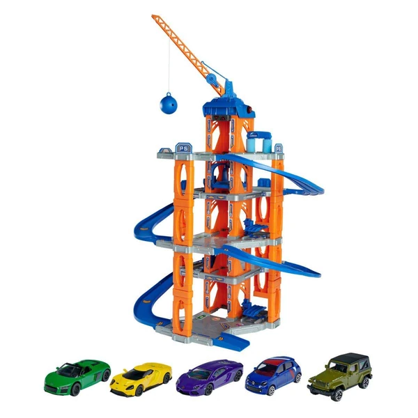Гаража Majorette Motor Lift Center со 5 автомобили и моторизиран лифт – дополнителен приказ 2