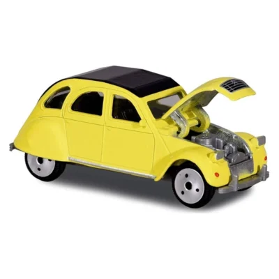 Класични автомобили Majorette Vintage, околу 7,5–8 см – Жолта Citroën 2CV