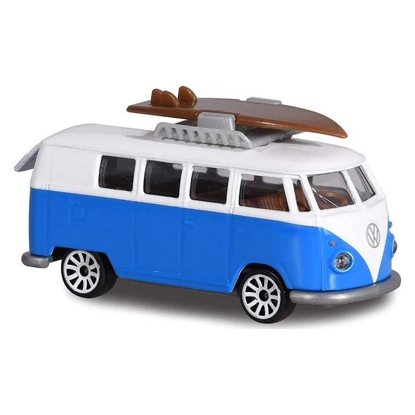 Класични автомобили Majorette Vintage, околу 7,5–8 см – Volkswagen комбе со даска