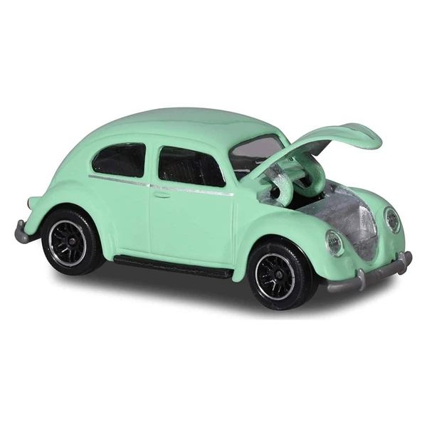 Класични автомобили Majorette Vintage, околу 7,5–8 см – Зелена Volkswagen Буба