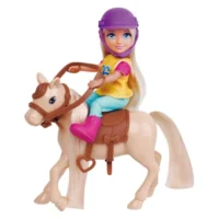 kukla AnKiki so poni – Mala kukla AnKiki so poni i shlem Masen Toys 12,7 sm