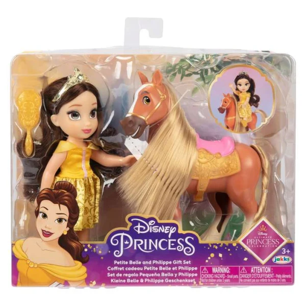 kukla Bel i konjot Filip – Mala kukla Bel i konjot Filip Disney Princess Jakks Pacific 15 sm