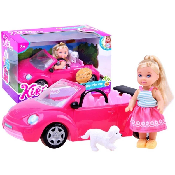 kukla Kiki so rozov kabriolet – pogled 2