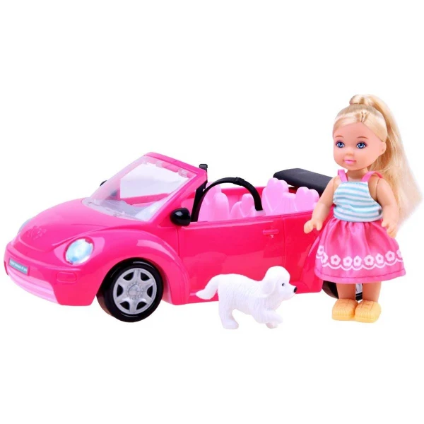 kukla Kiki so rozov kabriolet – pogled 3