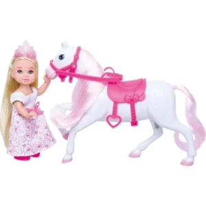 princeza Kiki so bel konj – Mala kukla princeza Kiki so bel konj Masen Toys 11 sm