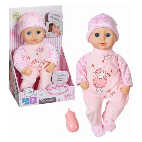 malo bebe Baby Annabell – Malo bebe Baby Annabell so shishe, meka kukla 36 sm