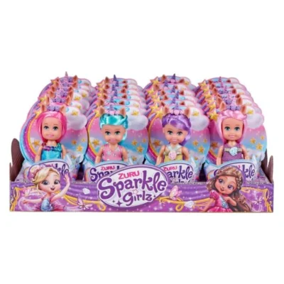 kukla ednorog Sparkle Girlz – Mini kukla ednorog Sparkle Girlz ZURU 12 sm vo sharen fustan