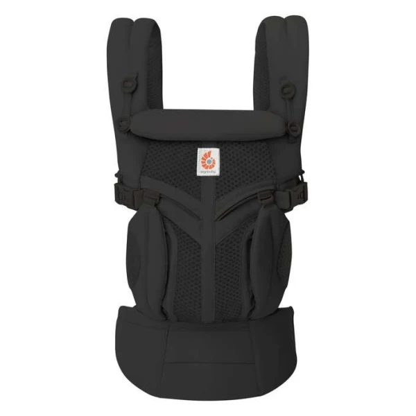 Mrezhest kengur za bebe Ergobaby Omni Classic Mesh, crn, pogled od napred
