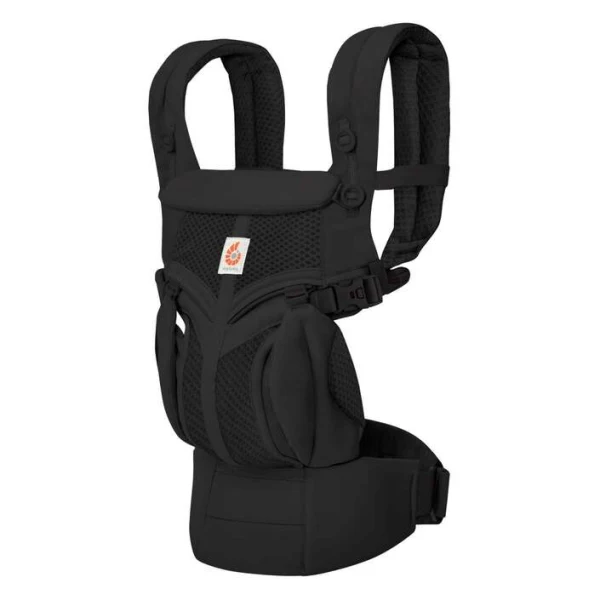 Ergobaby Omni Classic Mesh crn kengur so remeni za ramenata i pojas za polovina