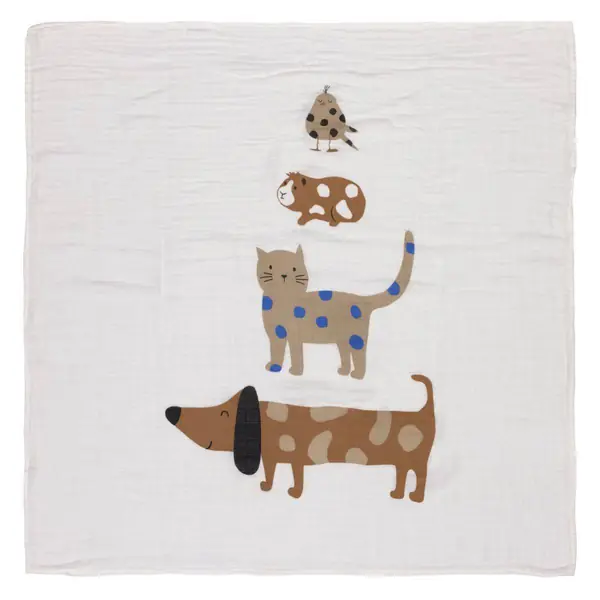 Муслин пелени Lässig Little Mateys L 80×80 cm, 3/1 — дополнителен приказ 3