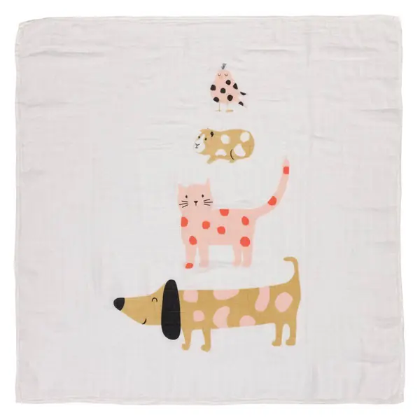 Муслин пелени Lässig Little Mateys L 80×80 cm, 3/1 — дополнителен приказ 3