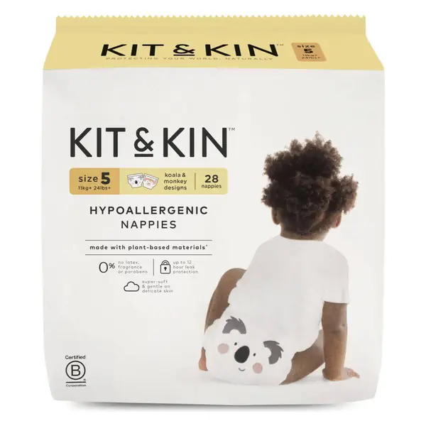 Пелени Kit & Kin за бебиња, големини 1–5 — главен приказ на моделот