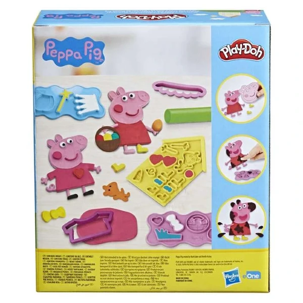Пластелин Пепа Пиг Play-Doh сет со 9 бои – слика 3