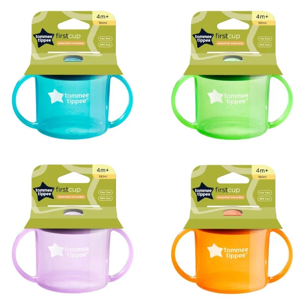 prva chasha First Cup – Prva chasha First Cup 190 ml Tommee Tippee so rachki, 4m+