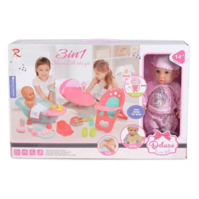 RL bebe so krevetche i kada – RL bebe so krevetche i kada, stolche za hranenje i 10 zvuci