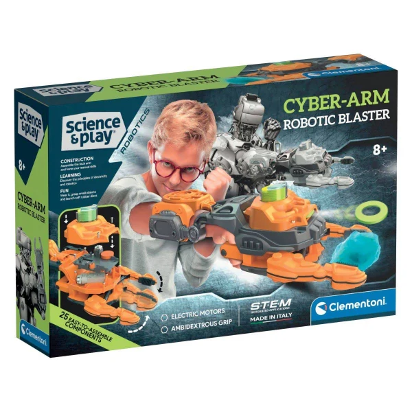 robotska raka blaster – Robotska raka blaster Clementoni Cyber-Arm so LED svetla