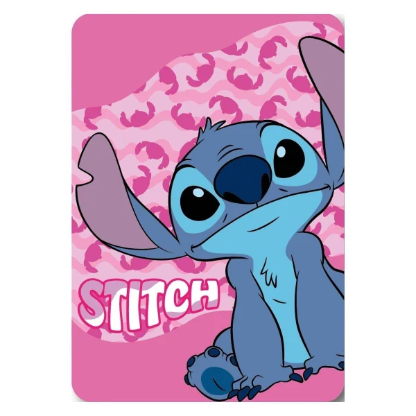 kjebe so Stitch – Rozovo kjebe so Stitch Faro 100x140 sm od poliester