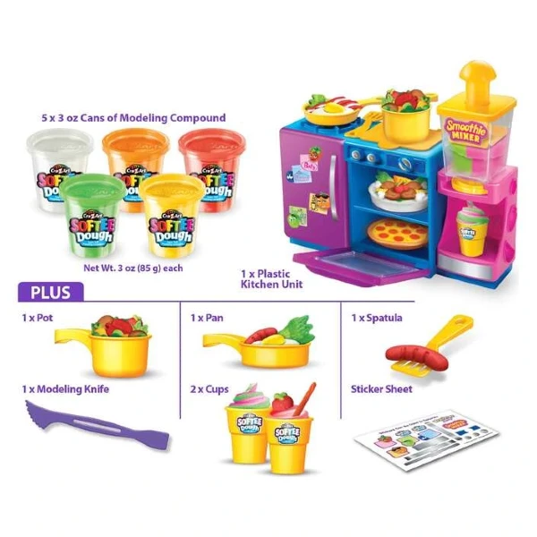 Сет пластелин со кујна Cra-Z-Art Mealtime Fun – слика 3