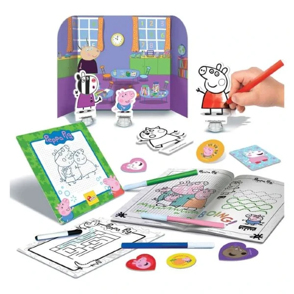 Сет за цртање Peppa Pig Lisciani со ранец – слика 2