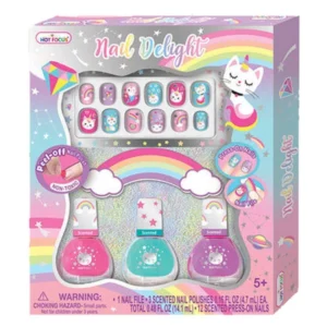 set za nokti so mache – Set za nokti so mache Hot Focus Nail Delight, 3 laka