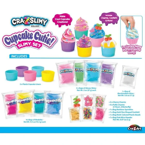Сет за слајм Cra-Z-Slimy Cupcake Cutie 6+ – слика 2