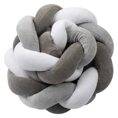 sivo-bela pletenka za krevet – Sivo-bela pletenka za krevet Bubaba by FreeON 235x15 sm