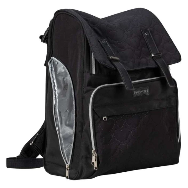 Torba za mama FreeON Black Edition crna – pogled 3