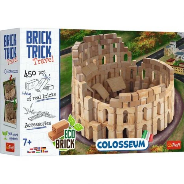 Градежни комплети Trefl Brick Trick Travel – познати градби – Brick Trick – Колосеум