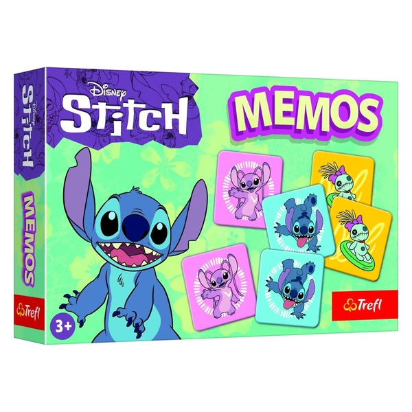 Игри за меморија Trefl Memos – избор на ликови – Memos – Stitch и пријателите