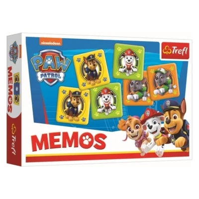 Игри за меморија Trefl Memos – избор на ликови – Memos – екипата Paw Patrol