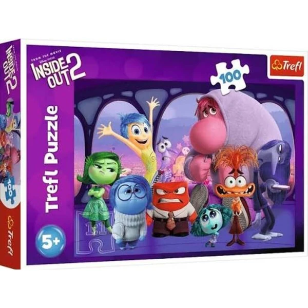 Сложувалки Trefl со 100 делови – избор на слика – Inside Out 2 – шарени емоции