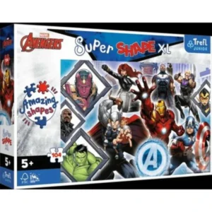 Сложувалки Trefl Super Shape XL со 104 делови – Super Shape XL – омилените Avengers