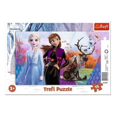 Сложувалка во рамка Trefl Frozen II, 15 делови