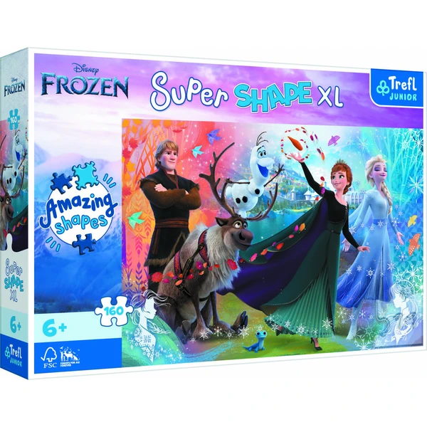 Сложувалки Trefl Super Shape XL со 160 делови – Super Shape XL – истражи го Frozen