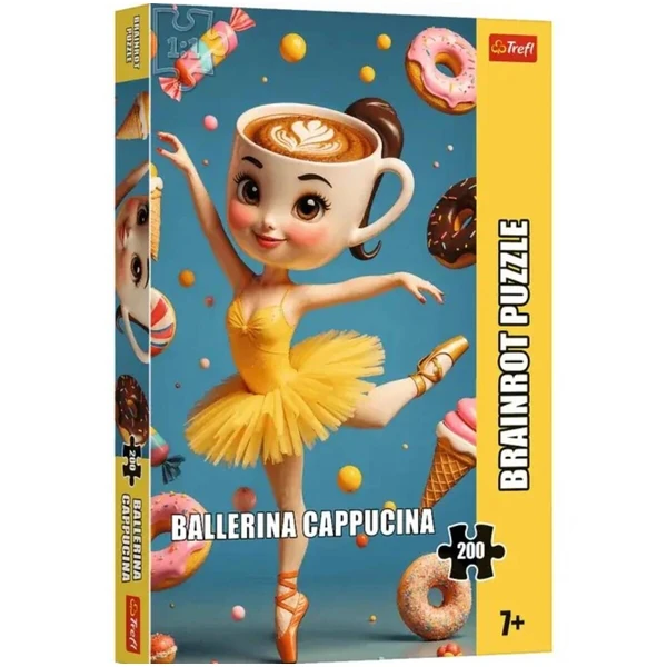Сложувалки Trefl со 200 делови – избор на мотив – BrainRot – Ballerina Cappuccina