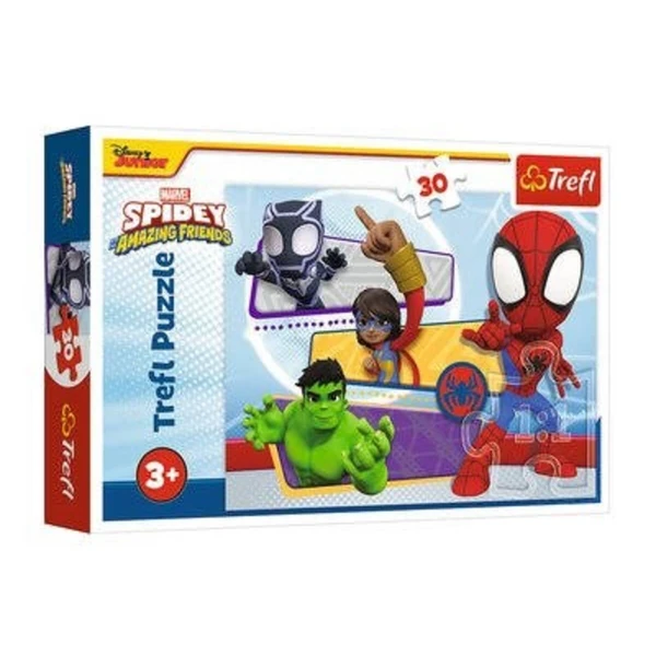 Детски сложувалки Trefl со 30 делови – повеќе мотиви – Spidey и неговите неверојатни пријатели