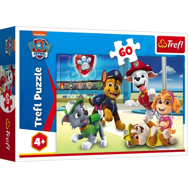 Сложувалки Trefl со 60 делови – ликови, животни и возила – Paw Patrol – светот на кученцата