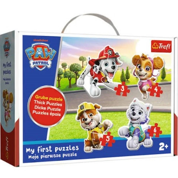 Trefl My First Puzzles – први сложувалки со четири слики – My First – драги кученца Paw Patrol