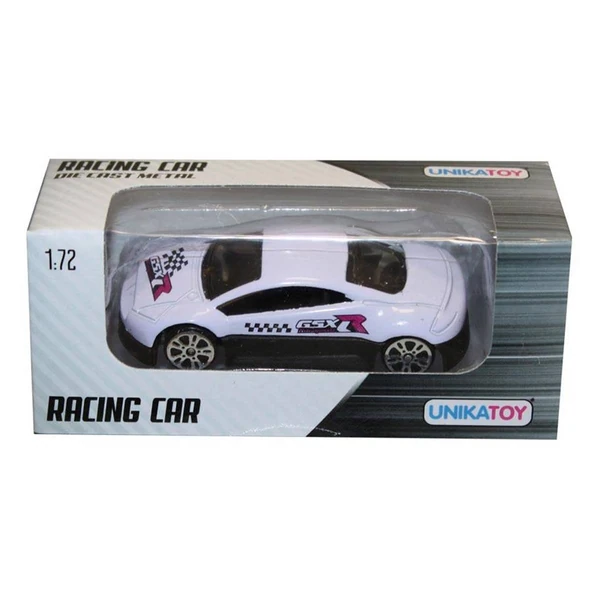 Мини автомобили Unikatoy Racing Car, 1:72, модел 25019 – Бело тркачко купе