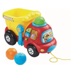 Камион VTech со три топчиња, музика и врвка за влечење – дополнителен приказ 1