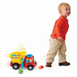 Камион VTech со три топчиња, музика и врвка за влечење – дополнителен приказ 2